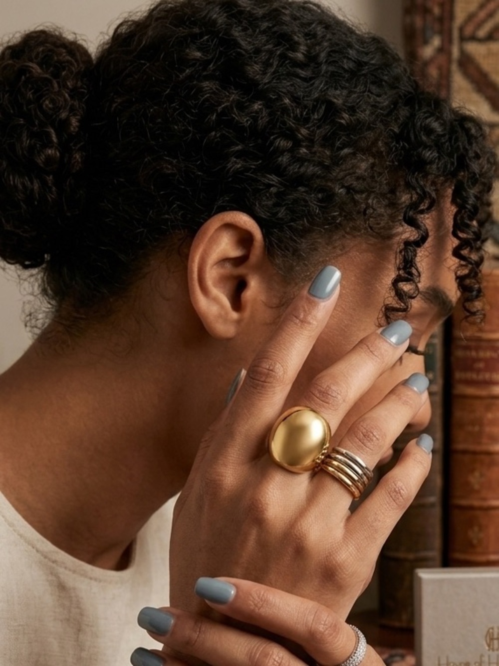 29. House of Harlow Gold Dome Statement Ring